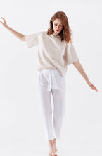 Technical Silk Crepe Pants by ADAY – wrinkle free, breathable and sweat-wicking.