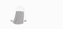 Breton Stripe Technical White Button Down Shirt - technical apparel by ADAY